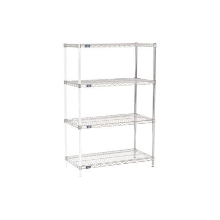 Global Equipment Nexel Chrome Wire Shelving Add-On - 36"W x 18"D x 54"H A18365C